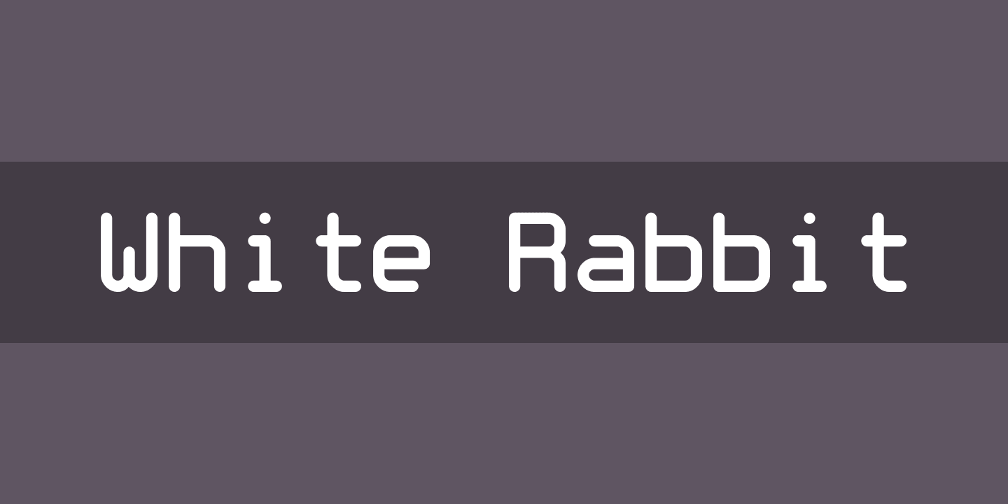 Beispiel einer White Rabbit-Schriftart